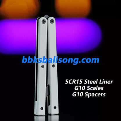 ARMED SHARK Bermuda Balisong Clone G10+Steel Handle