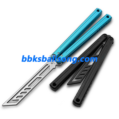 ARMED SHARK Damascus Glide Kraken V3 Balisong Clone