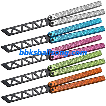 ARMED SHARK Glidr Original 4 Balisong Clone 7075 Aluminum Handle BBKSbalisong