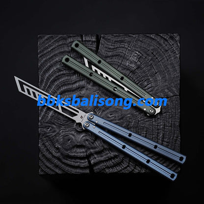ARMED SHARK Kraken V3 Balisong Clone 7075 Aluminum(Sandblasted Handle)