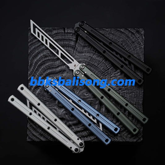 ARMED SHARK Kraken V3 Balisong Clone 7075 Aluminum(Sandblasted Handle)