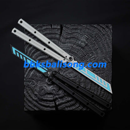 ARMED SHARK Kraken V3 Balisong Clone 7075 Aluminum(Sandblasted Handle)