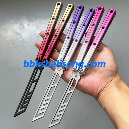 ARMED SHARK Kraken V3 Balisong Clone (Double-Slot Speed Channel Version) 7075 Aluminum