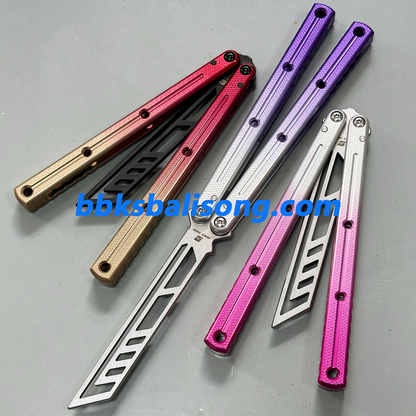 ARMED SHARK Kraken V3 Balisong Clone (Double-Slot Speed Channel Version) 7075 Aluminum