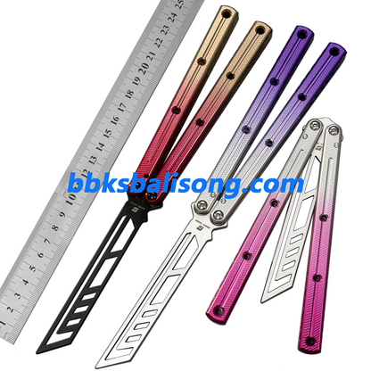 ARMED SHARK Kraken V3 Balisong Clone (Double-Slot Speed Channel Version) 7075 Aluminum