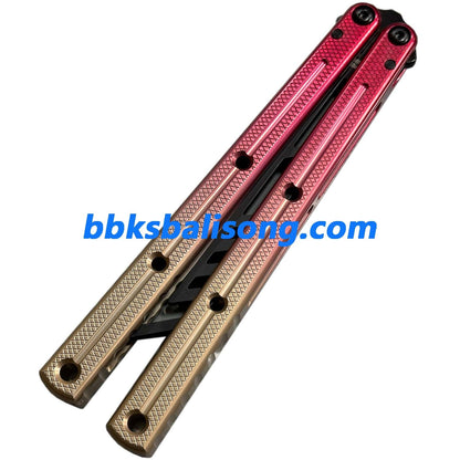 ARMED SHARK Kraken V3 Balisong Clone (Double-Slot Speed Channel Version) 7075 Aluminum