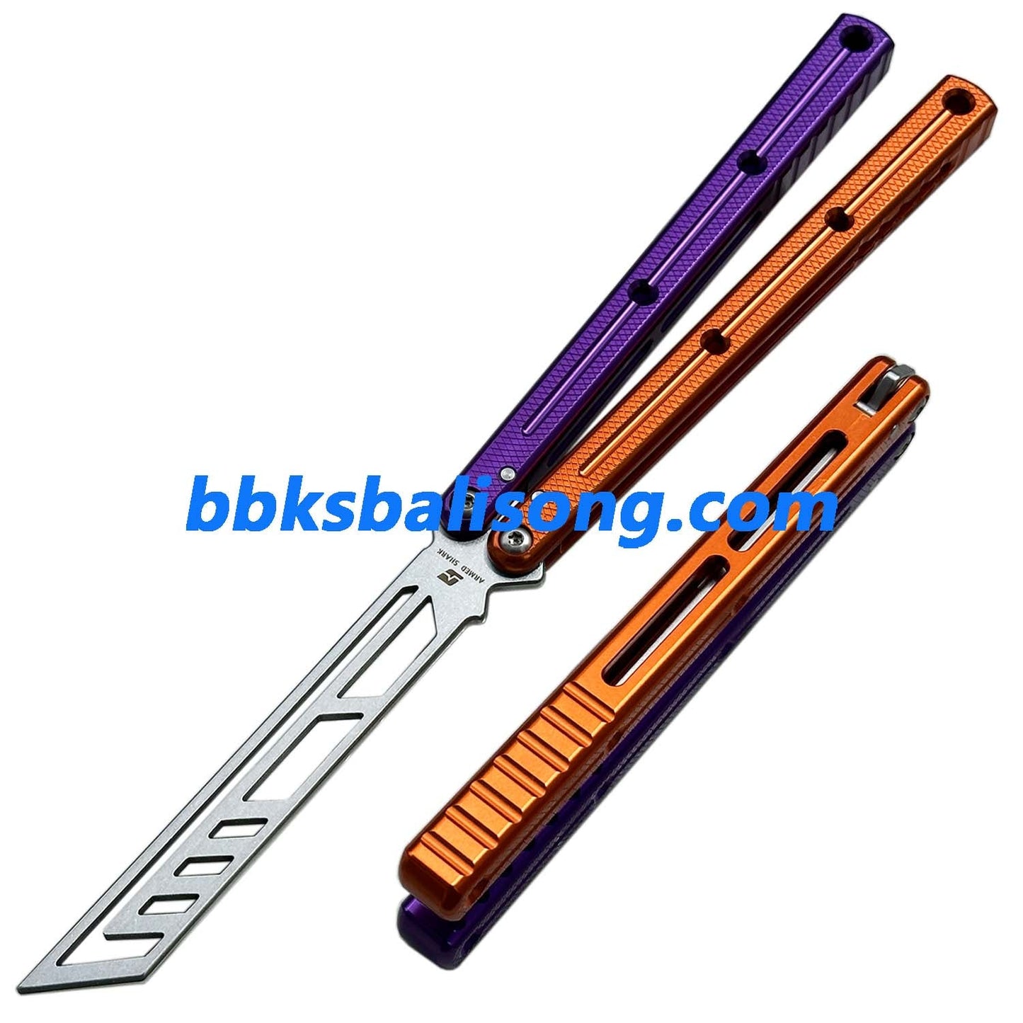 ARMED SHARK Kraken V3 Balisong Clone (Double-Slot Speed Channel Version) 7075 Aluminum