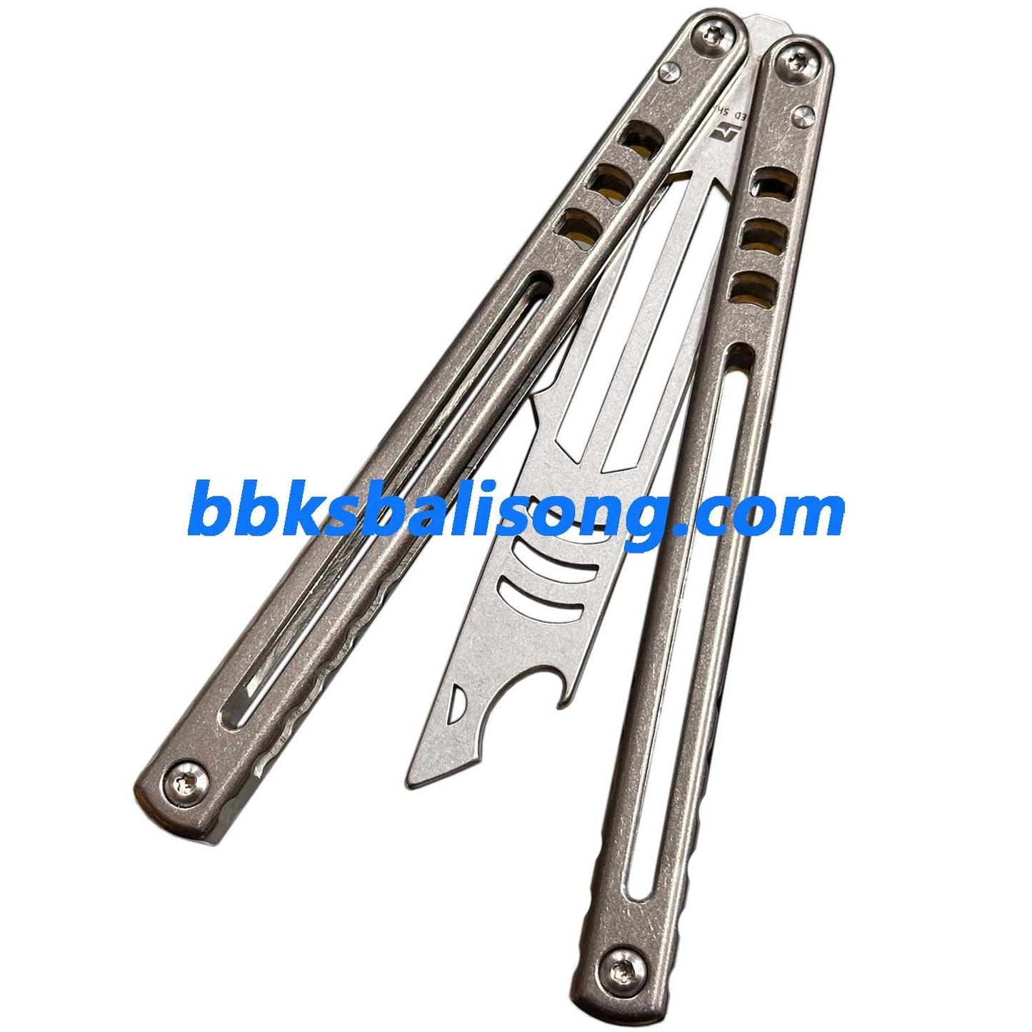 ARMED SHARK Madko Balisong Trainer Clone Titanium Handle