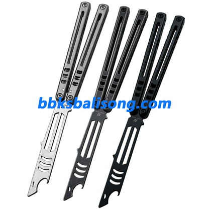 ARMED SHARK Madko Balisong Trainer Clone Titanium Handle