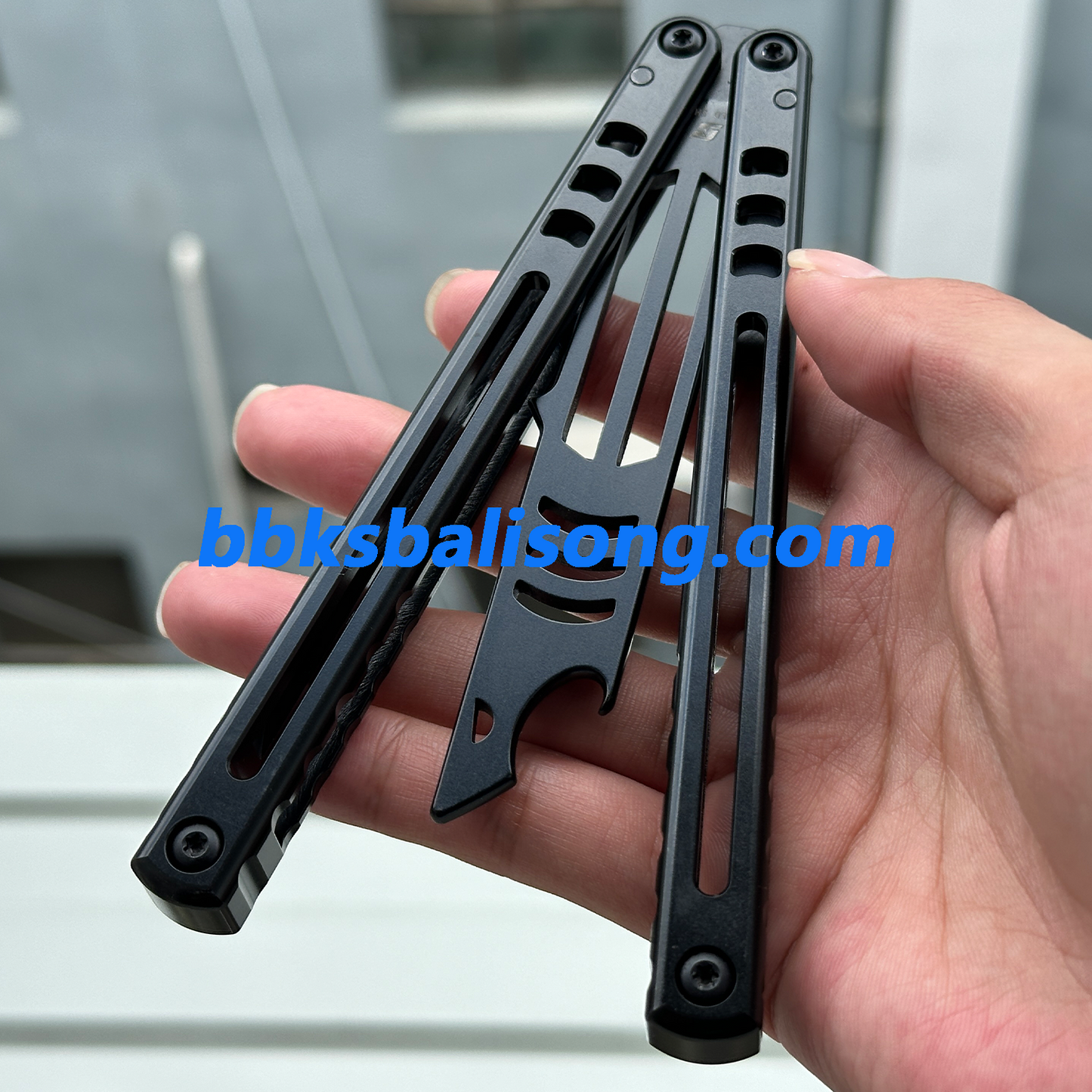 ARMED SHARK Madko Balisong Trainer Clone Titanium Handle