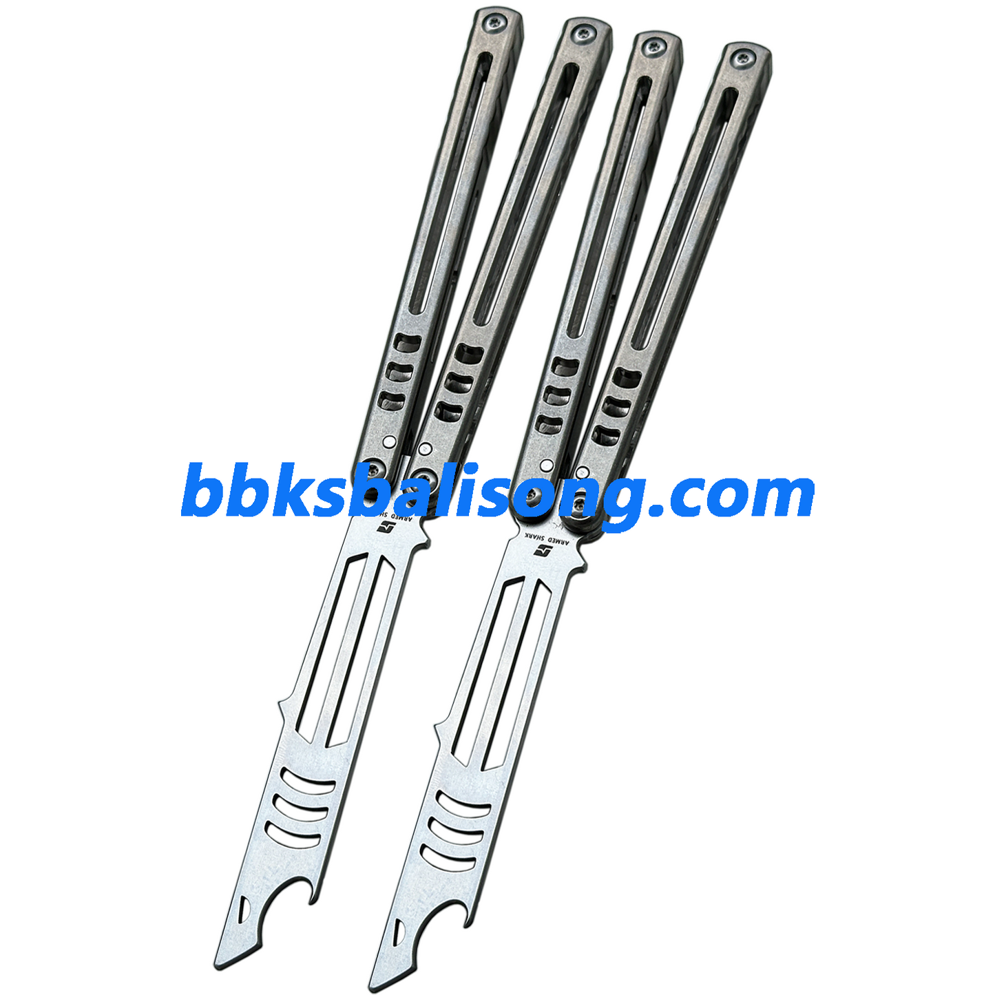 ARMED SHARK Madko Balisong Trainer Clone Titanium Handle