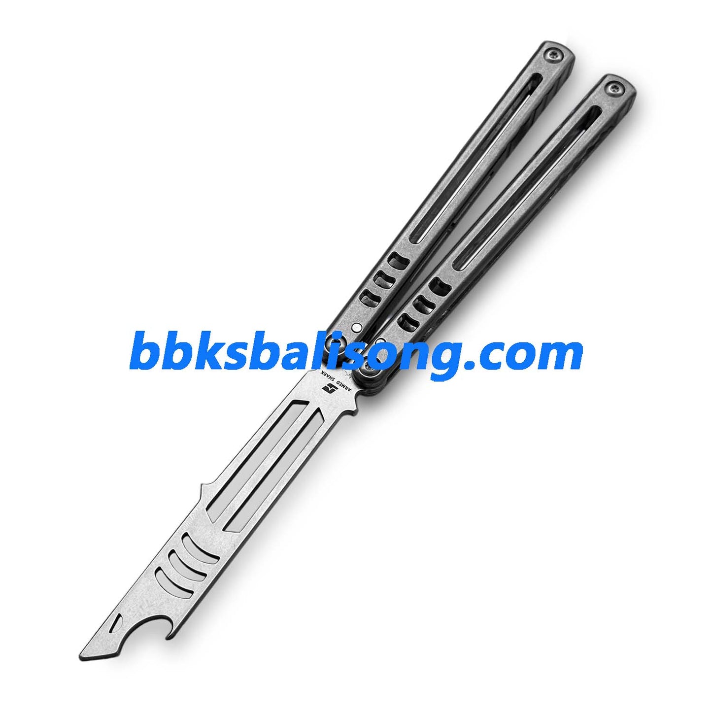 ARMED SHARK Madko Balisong Trainer Clone Titanium Handle