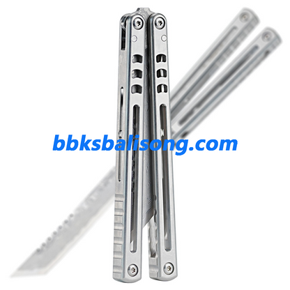 ARMED SHARK Madko Tanto Damascus Fasle Edge Blade