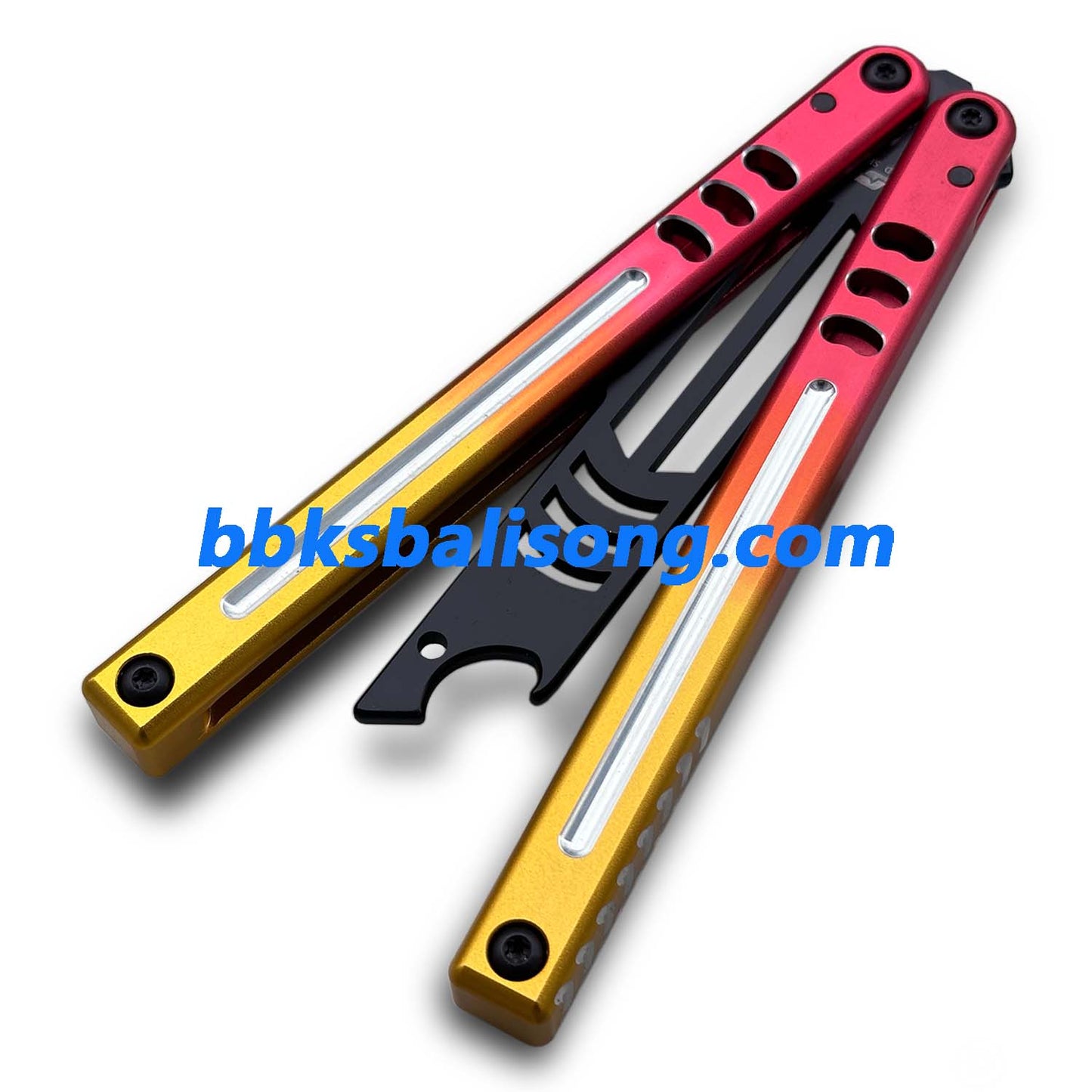 ARMED SHARK Mako V5 Balisong Clone Bottle Opener 6061 Aluminum
