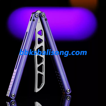 ARMED SHARK Sasori Balisong Trainer Clone Titanium Handle
