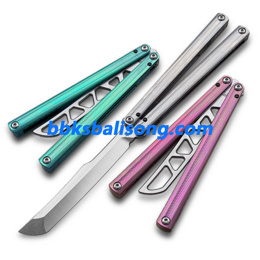 ARMED SHARK Sasori Balisong Trainer Clone Titanium Handle