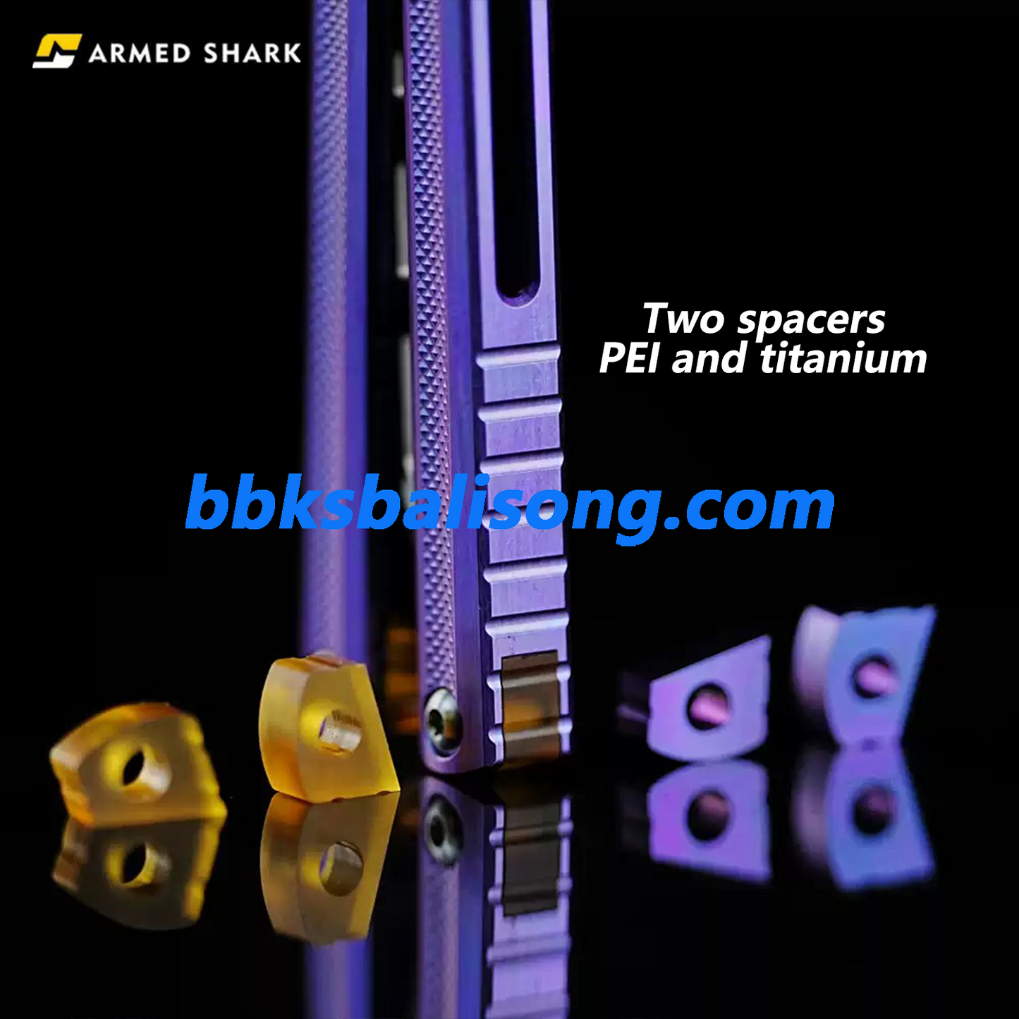 ARMED SHARK Sasori Balisong Trainer Clone Titanium Handle