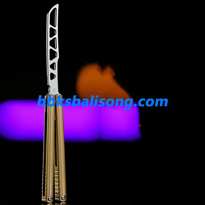 ARMED SHARK Sasori Balisong Trainer Clone Titanium Handle