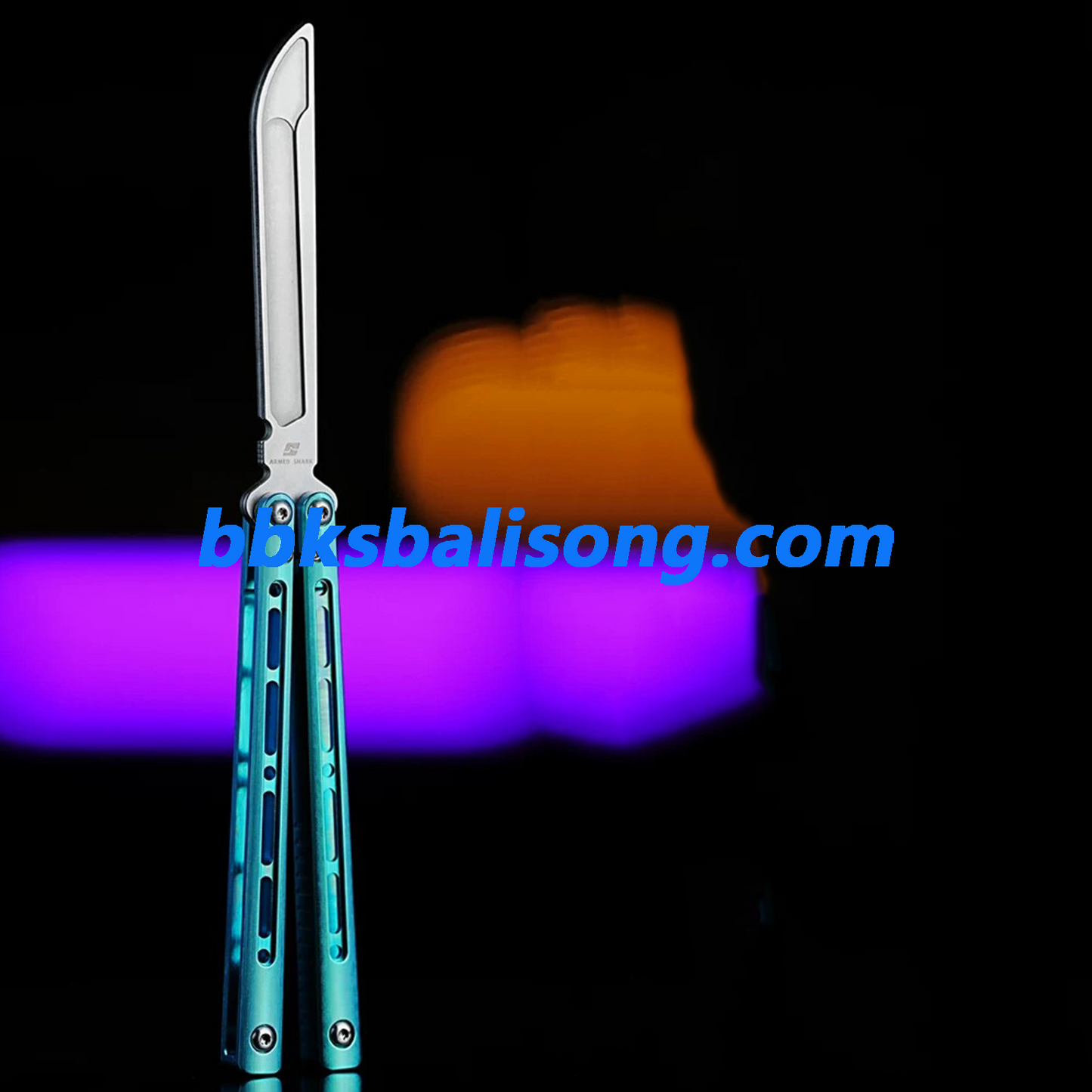 ARMED SHARK Sentinel V2 Balisong Clone Titanium Handle