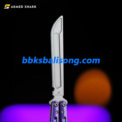 ARMED SHARK Sentinel V2 Balisong Clone Titanium Handle