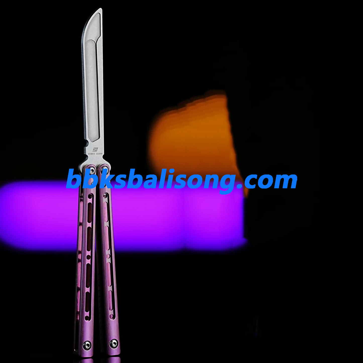 ARMED SHARK Sentinel V2 Balisong Clone Titanium Handle