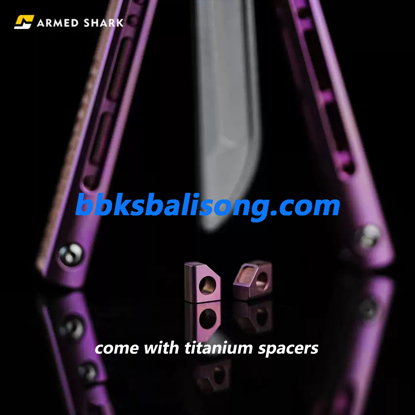 ARMED SHARK Sentinel V2 Balisong Clone Titanium Handle