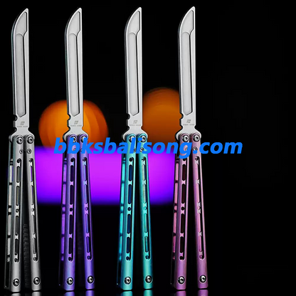 ARMED SHARK Sentinel V2 Balisong Clone Titanium Handle