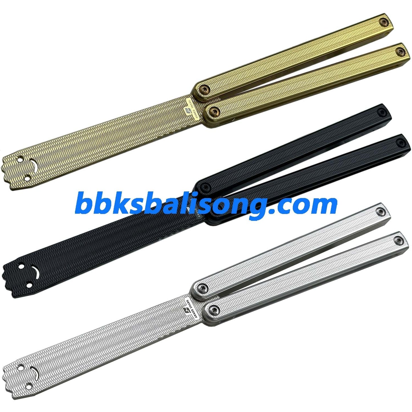 ARMED SHARK Squiddy-AL Balisong Clone 7075 Aluminum Handle