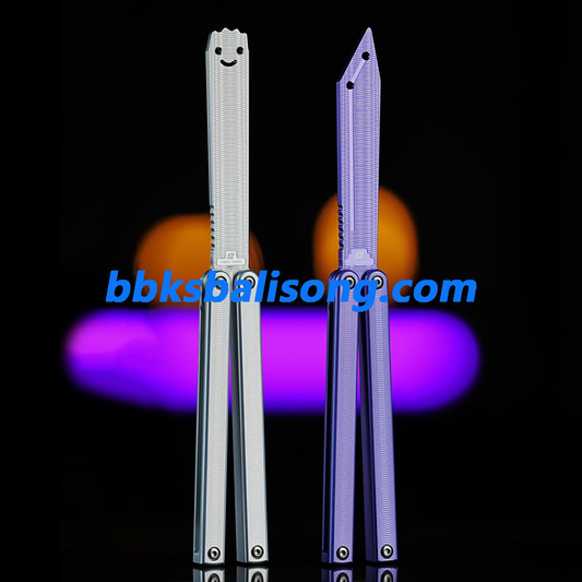 ARMED SHARK Squiddy-ALT Balisong Clone 7075 Aluminum Handle