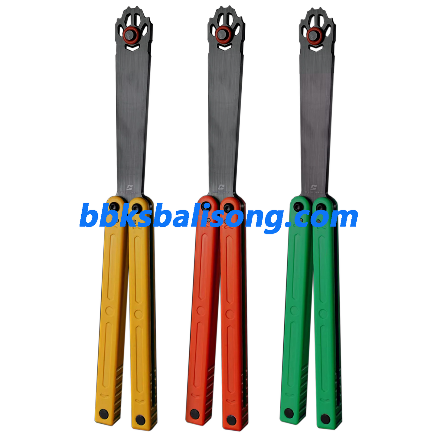 ARMED SHARK Squiddy-WH Balisong Trainer Clone CNC Acetal Material Bushings System