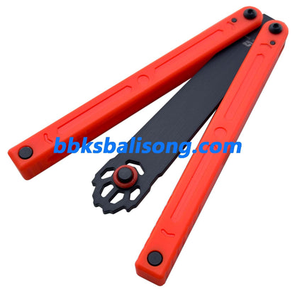 ARMED SHARK Squiddy-WH Balisong Trainer Clone CNC Acetal Material Bushings System