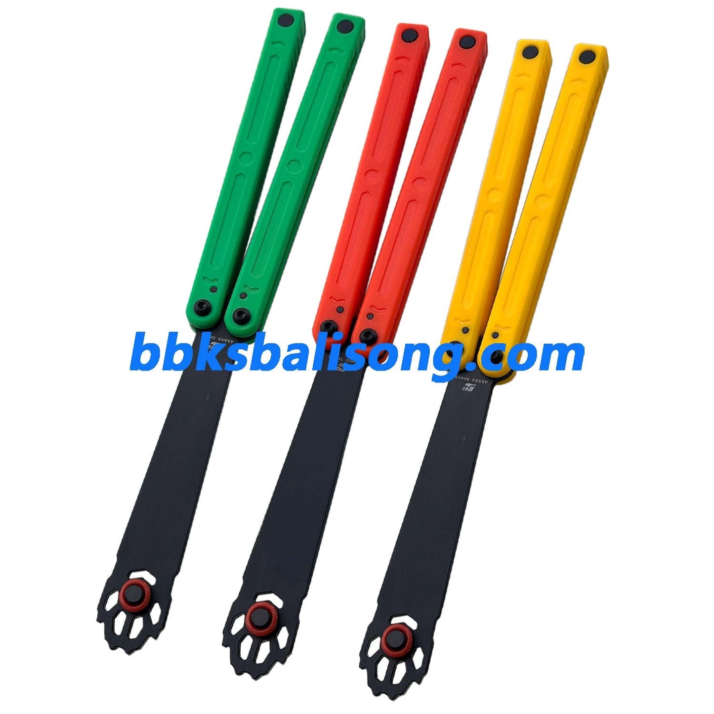 ARMED SHARK Squiddy-WH Balisong Trainer Clone CNC Acetal Material Bushings System