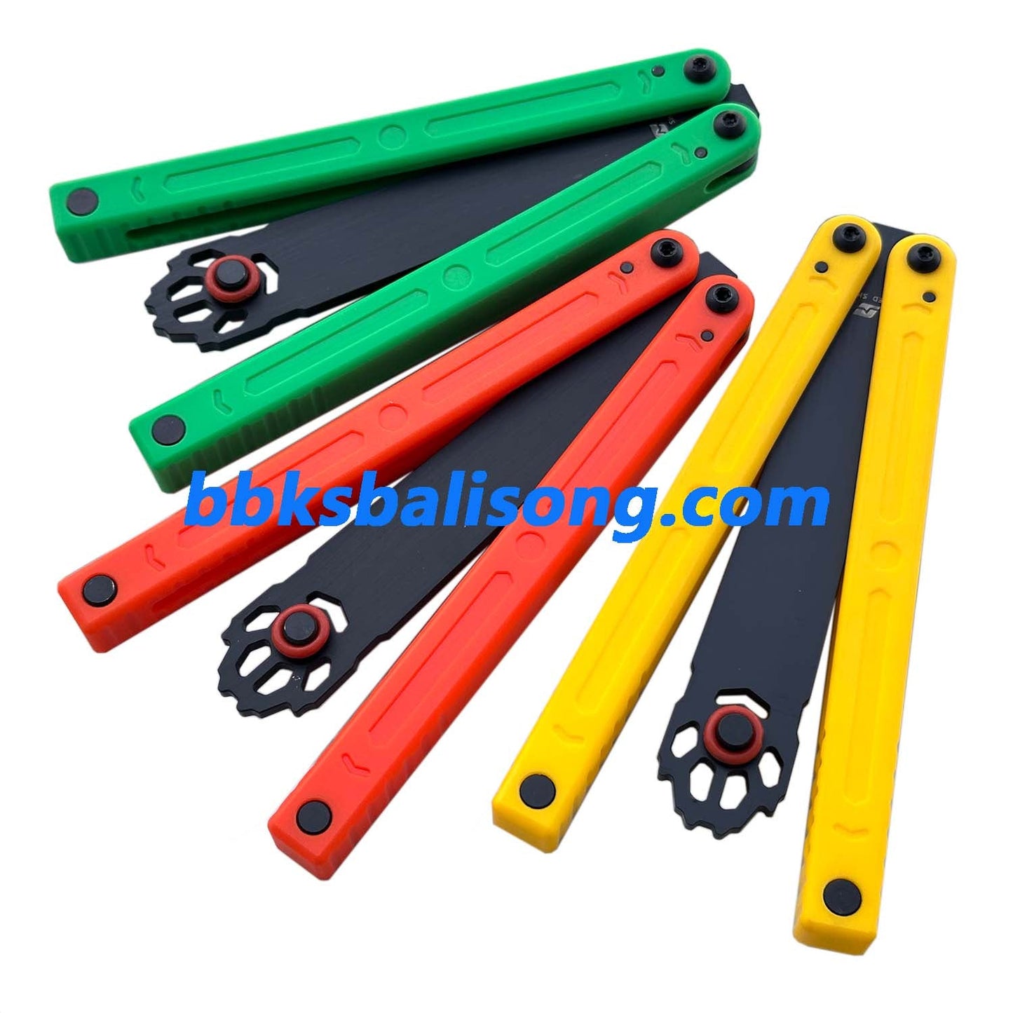 ARMED SHARK Squiddy-WH Balisong Trainer Clone CNC Acetal Material Bushings System