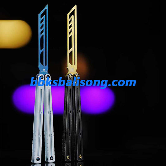 ARMED SHARK Steel Kraken V3 Balisong Clone Teflon Coating