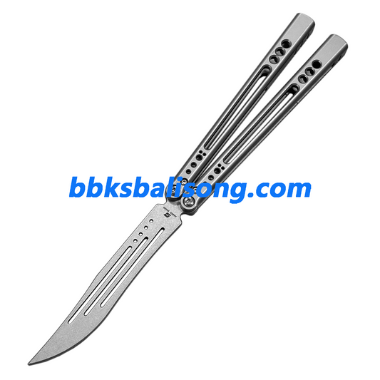 ARMED SHARK Svix Gale V4 Balisong Clone Titanium Handle