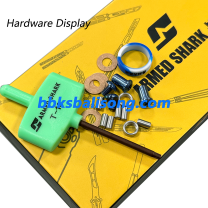 ARMED SHARK Tsunami Balisong Clone Titanium Chanwich Handle
