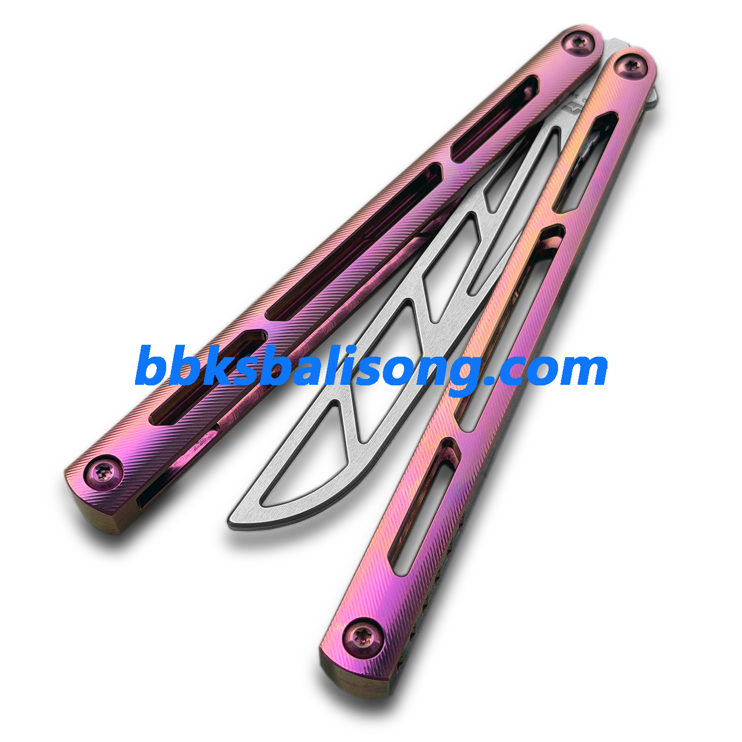 ARMED SHARK Tsunami Balisong Clone Titanium Chanwich Handle