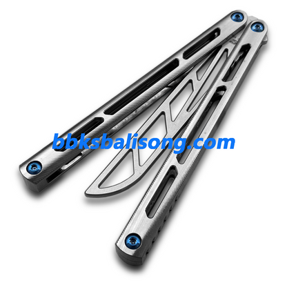 ARMED SHARK Tsunami Balisong Clone Titanium Chanwich Handle