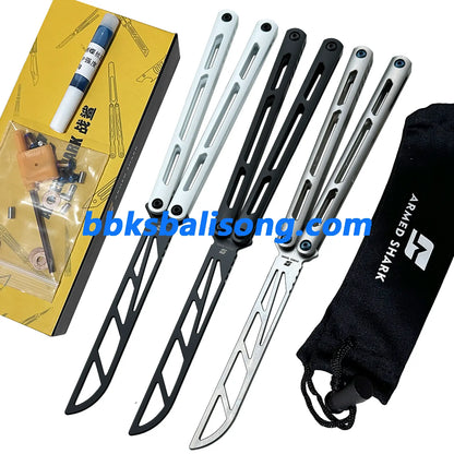 ARMED SHARK Tsunami Balisong Clone Titanium Chanwich Handle BBKSbalisong