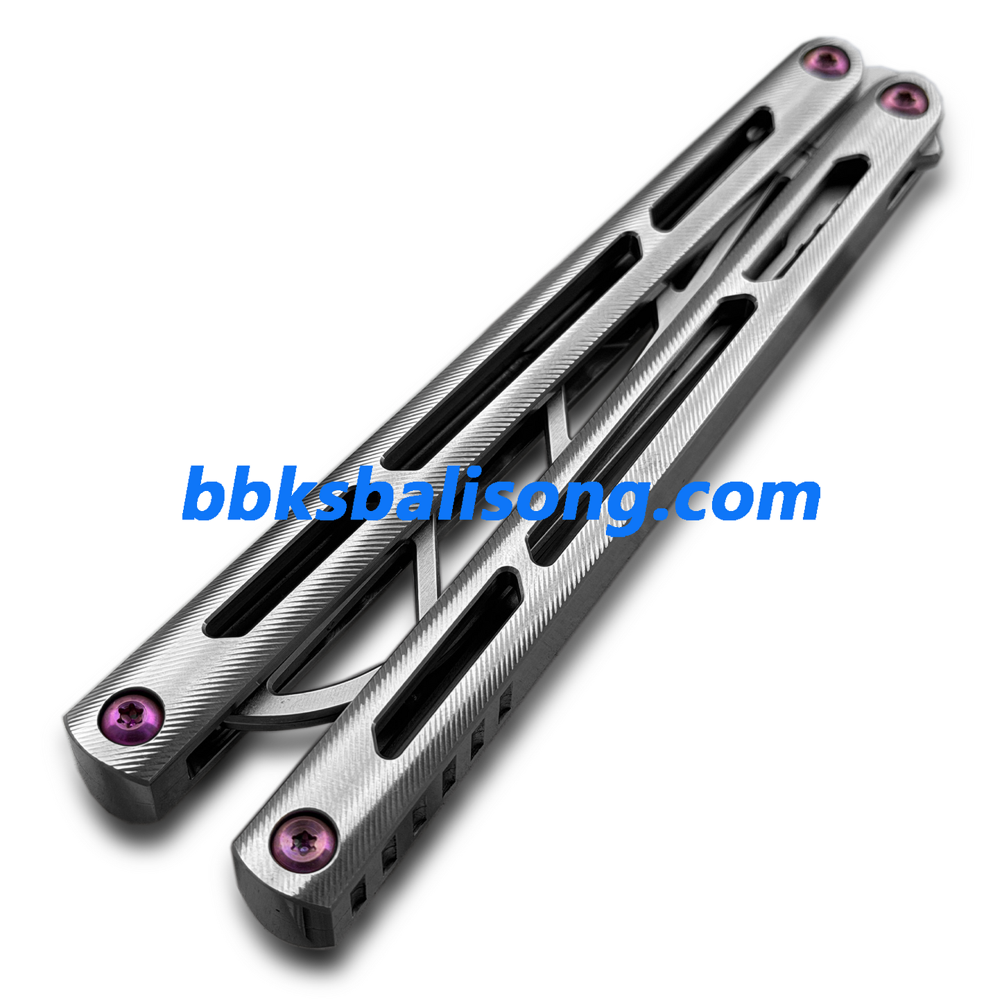 ARMED SHARK Tsunami Balisong Clone Titanium Chanwich Handle