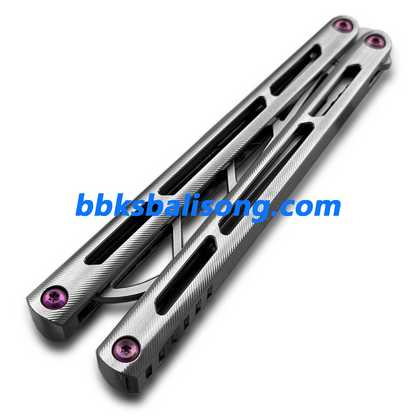 ARMED SHARK Tsunami Balisong Clone Titanium Chanwich Handle