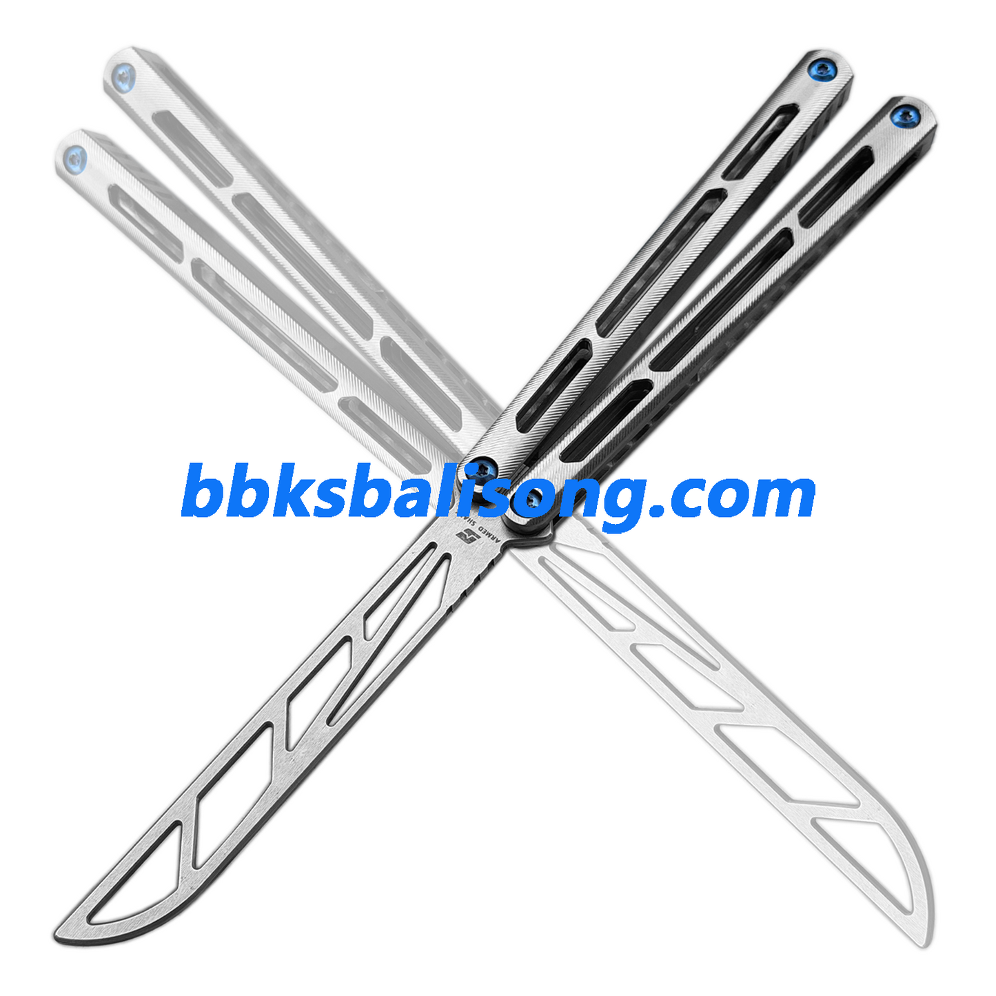 ARMED SHARK Tsunami Balisong Clone Titanium Chanwich Handle