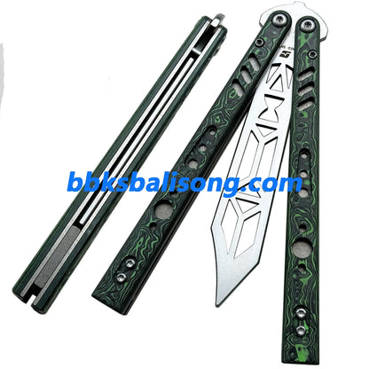 ARMED SHARK BRS Replicant (REP) Balisong Clone Titanium+G10 Handle BBKSbalisong