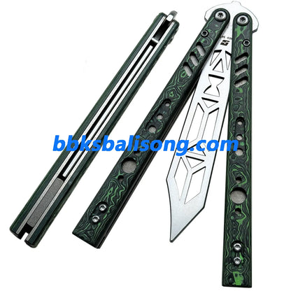 ARMED SHARK BRS Replicant (REP) Balisong Clone Titanium+G10 Handle BBKSbalisong