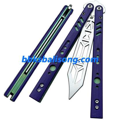 ARMED SHARK BRS Replicant (REP) Balisong Clone Titanium+G10 Handle BBKSbalisong