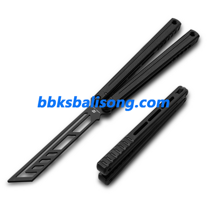 ARMED SHARK Damascus Glide Kraken V3 Balisong Clone