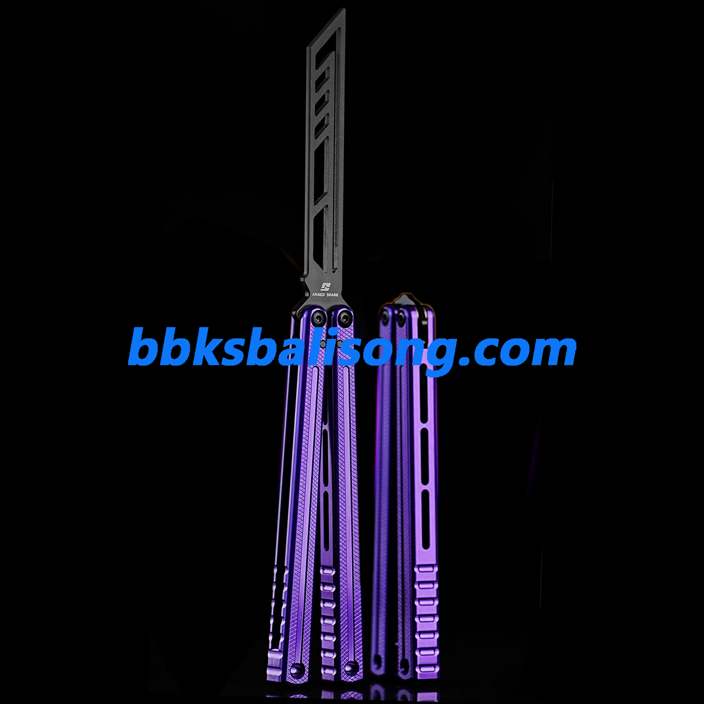 ARMED SHARK Krake Raken (Kraken) V3 Balisong Clone 7075 Aluminum Handle