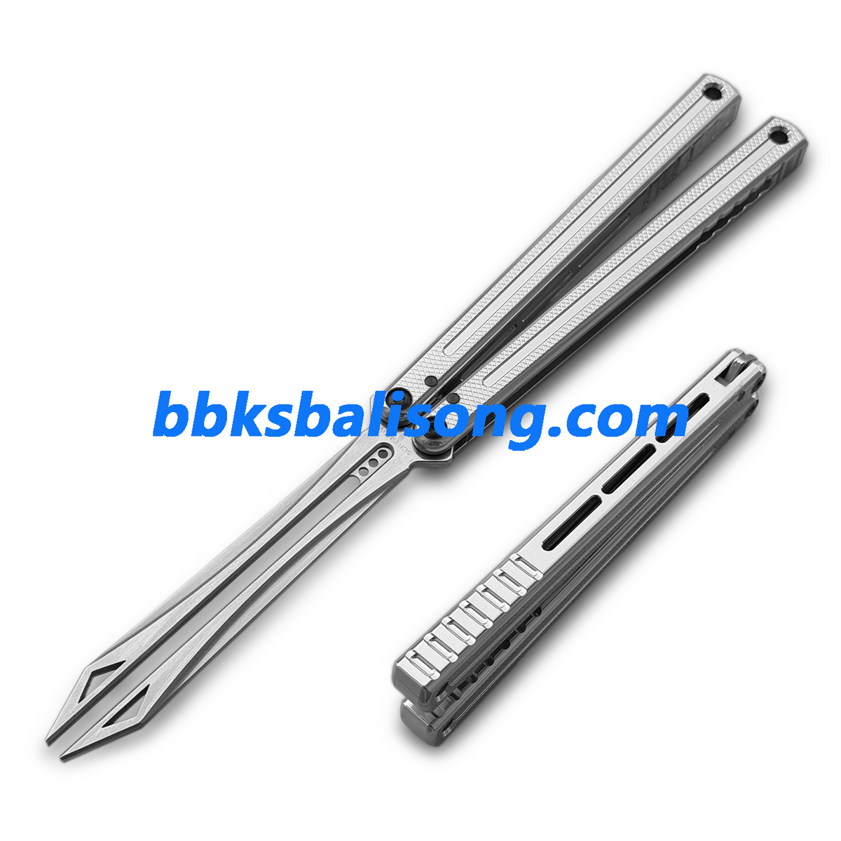 ARMED SHARK Damascus Glide Kraken V3 Balisong Clone