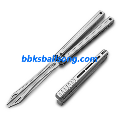 ARMED SHARK Damascus Glide Kraken V3 Balisong Clone