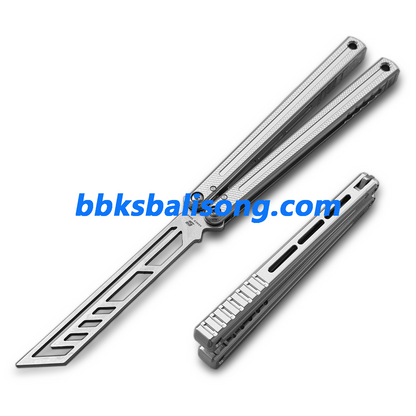 ARMED SHARK Damascus Glide Kraken V3 Balisong Clone
